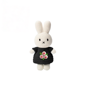 Miffy in Still Life Flowers Rijksmusem Inspired Dress Crocheted Plush Stuffed Bunny 10"