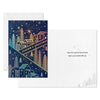 Hallmark Sparkling Homes at Night Boxed Christmas Cards, Pack of 16