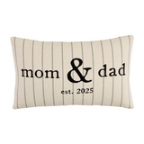 Mom & Dad Est. 2025 Pillow