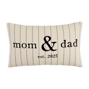 Mom & Dad Est. 2025 Pillow