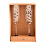 Mr. & Mrs. Champagne Flute Set