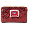 Loungefly NFL San Francisco 49ers Sequin Zip Around Wallet Back Side