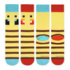 Hallmark Minecraft Bee Novelty Socks, 2 Pair