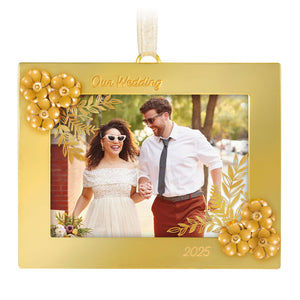 Hallmark Our Wedding 2025 Photo Frame Metal Ornament