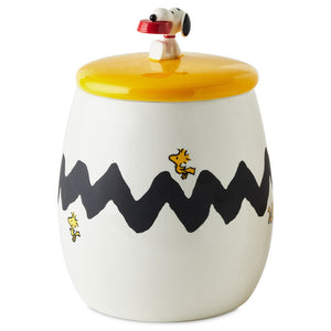 Hallmark Peanuts® Snoopy and Woodstock Cookie Jar With Sound, 10"