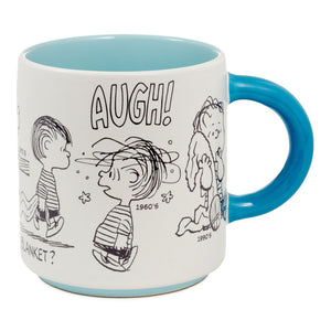 Hallmark Peanuts® 75th Anniversary Linus Through the Decades Mug, 17.5 oz.