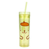 Pom Pom Purin 16 Oz. Slim Acrylic Travel Cup with Straw