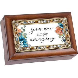 You Are Simply Amazing Jeweled Music Box Plays Wonderful World