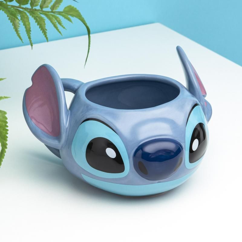 Disney Stitch 18oz Ceramic Mug with Sculpted Lid