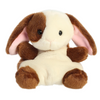 Palm Pals - 5" Clover Brown & White Bunny Stuffed Animal Plush