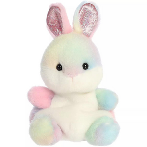 Palm Pals - 5" Opal Rainbow Bunny Stuffed Animal Plush