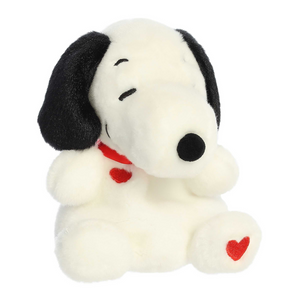 Palm Pals -  5" Snoopy with Hearts Stuffed Animal Plush