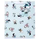 Peanuts Snoopy Skating Pattern Large Holiday Gift Bag