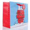 Peanuts Snoopy on Dog House Large Holiday Gift Bag