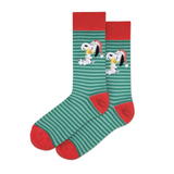 Peanuts® Santa Snoopy and Woodstock Crew Socks