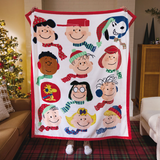 Peanuts® Gang Portraits Holiday Throw Blanket, 50x60