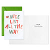 Hallmark Nice List All the Way Boxed Christmas Cards, Pack of 5