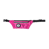 Pink Night Scope Sling Bag with Reflective Zippers
