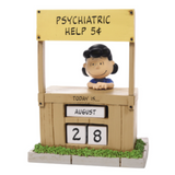 Psychiatric Help Peanuts Lucy Perpetual Calendar Figurine 6"