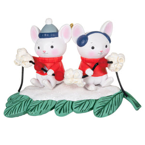 Hallmark Merry Mice With Popcorn Garland Ornament