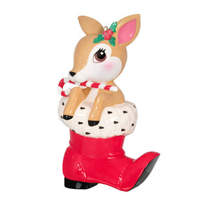 Hallmark Vintage Reindeer Porcelain Ornament