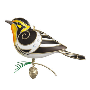 Hallmark The Beauty of Birds Blackburnian Warbler Ornament