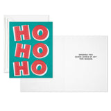 Hallmark Red and Green Ho Ho Ho Boxed Christmas Cards, Pack of 12