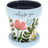 Rooting For You 4" Planter with Tray