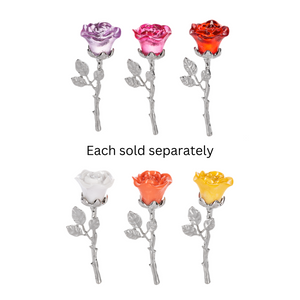 Rose Forever Flower Token Charm