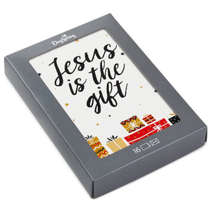 Hallmark Jesus Is the Gift Religious Boxed Christmas Cards, Pack of 16