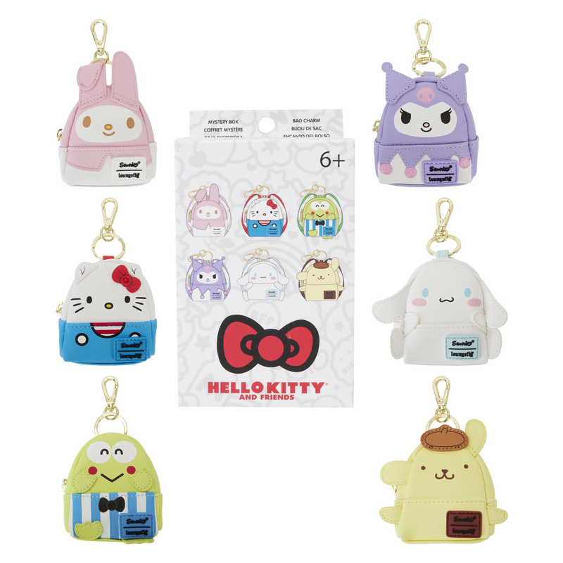 Loungefly Kuromi Mini Backpack, wallet & keychain clip outlet Sanrio