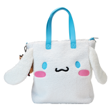 Loungefly Sanrio Cinnamoroll Sherpa Tote Bag with Pet Bear Love-A-Lot Coin Bag