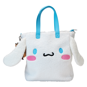 Loungefly Sanrio Cinnamoroll Sherpa Tote Bag with Pet Bear Love-A-Lot Coin Bag