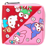 Loungefly Sanrio Hello Kitty, Friends, and Pets Colorblock Zip Around Wallet