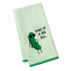 Hallmark Kind of a Big Dill Funny Tea Towel, 18x26