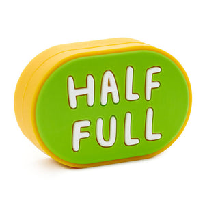 Hallmark Charmers Half Full/Half Empty Funny Silicone Charm, 1.88" W