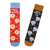 Hallmark Better Together Donut and Coffee Funny Crew Socks