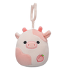 Squishmallow Lilaz the Peach Cow 3.5" Clip Stuffed Plush by Jazwares