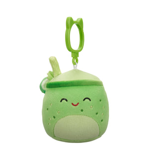 Squishmallow Townes the Green Juice with Closed Eyes 3.5" Clip Stuffed Plush by Jazwares