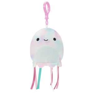 Squishmallow Krisa the Pink and Blue Tie-Dye Jellyfish 3.5" Clip Stuffed Plush by Jazwares