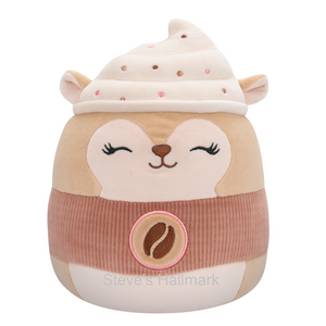 Squishmallow Hybrid Sweets Squad Reza the Latte Squirrel 5" Stuffed Plush by Kelly Toy Jazwares