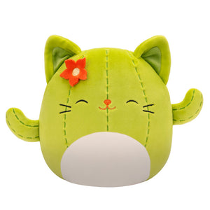 Squishmallow Ms. Miss the Green Cactus Cat with Closed Eyes 5" Stuffed Plush by Jazwares