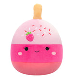 Squishmallow Pama the Pink Strawberry Cake Pop 5" Stuffed Plush by Jazwares