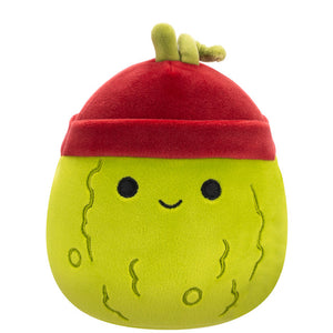 Squishmallow Salim the Green Pickle with Beanie 5" Stuffed Plush by Jazwares