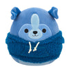 Squishmallow Botera the Navy Blue Tonal Sheltie with Navy Blue Woolly Hoodie 8" Stuffed Plush by Jazwares