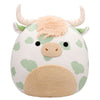 Squishmallow Celestino the Sage Green Spotted Highland Cow with Fuzzy Belly 8" Stuffed Plush by Jazwares