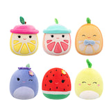 Squishmallow Fruit Scented Mystery Bag Grapefruit, Blueberry, Orange, Apple, Lemon, Watermelon 8" Stuffed Plush by Jazwares