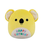 Squishmallow Donny Yellow Koala with "Happy Birthday" on Belly 5" Stuffed Plush by Jazwares