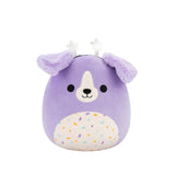 Squishmallow Deontay Purple Retriever with Confetti Belly and Star Headband 5" Stuffed Plush by Jazwares