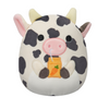 Easter Squishmallow Colin the Black And White Spotted Cow Holding Carrot Juice 12" Stuffed Plush by Jazwares